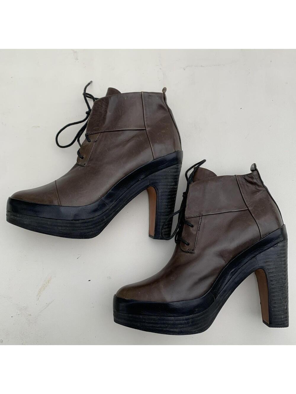 Rag & Bone Shipley Platform Heel Tall Lace Up Boots Sz 39.5 Or 9 Womens - Picture 4 of 10